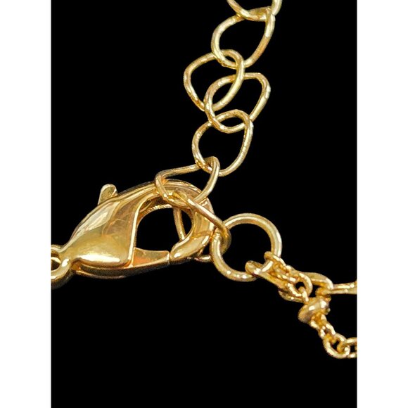 Sterling Forever 14K Gold-Plated Two Layer Tag & Disk Charm Layered Necklace - Picture 2 of 5